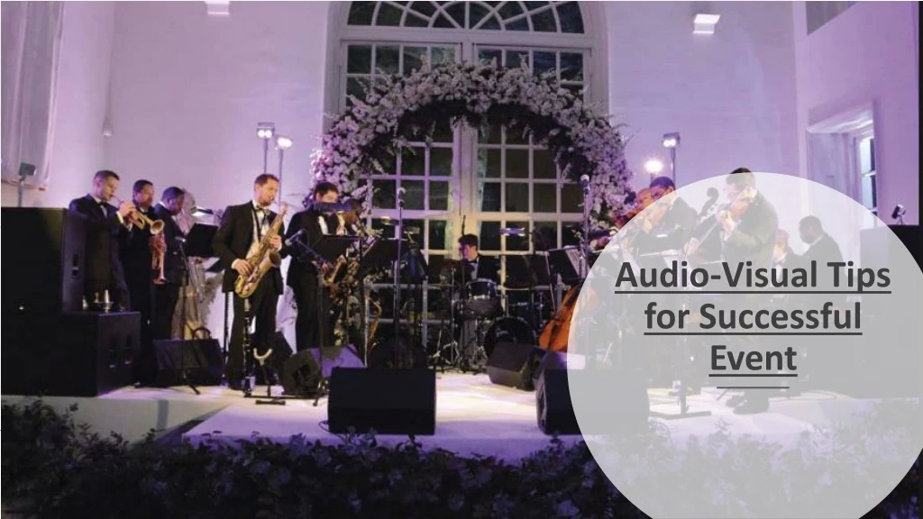 audio visual tips for successful event