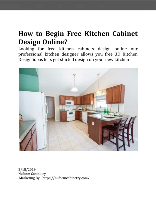 How to Begin Free Kitchen Cabinet Design Online