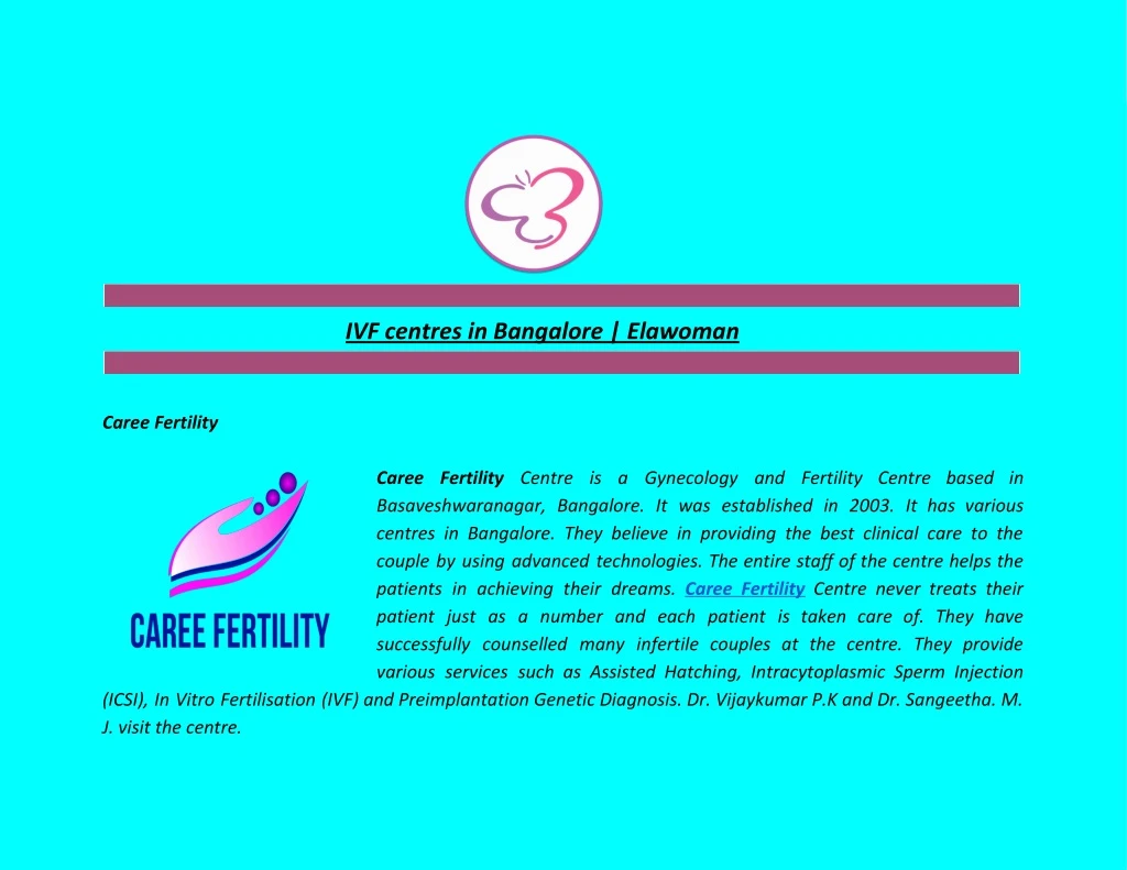 ivf centres in bangalore elawoman