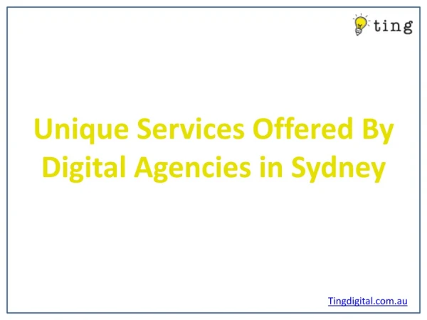 Unique Services Offered By Digital Agencies in Sydney