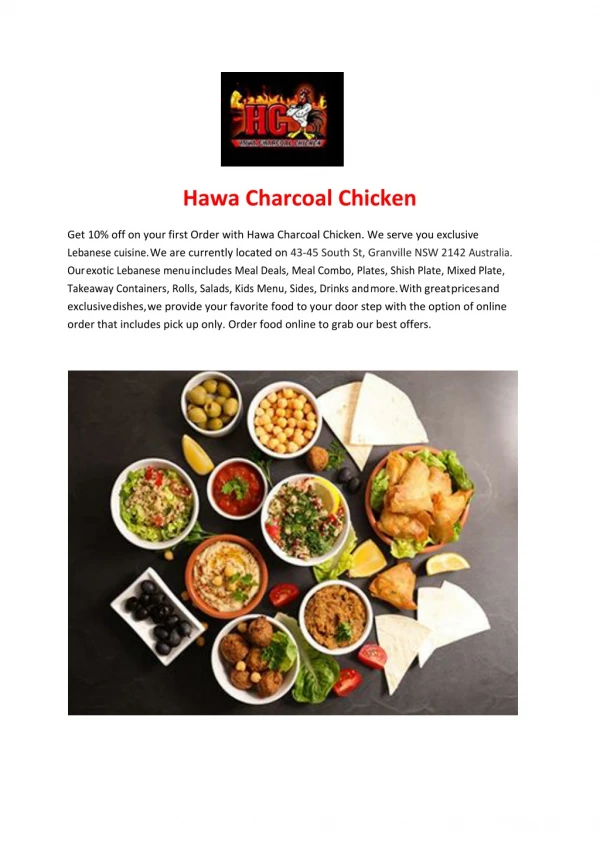 Hawa Charcoal Chicken-Granville - Order Food Online