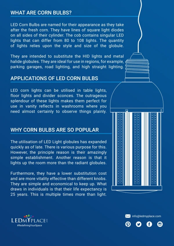 What Are LED Corn Bulbs And Its Applications?