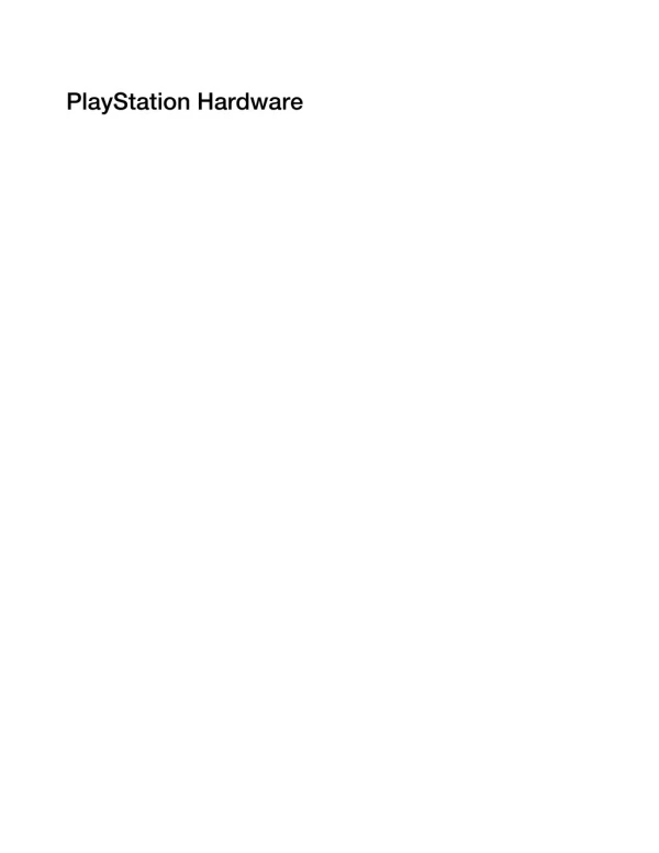 PlayStation Hardware