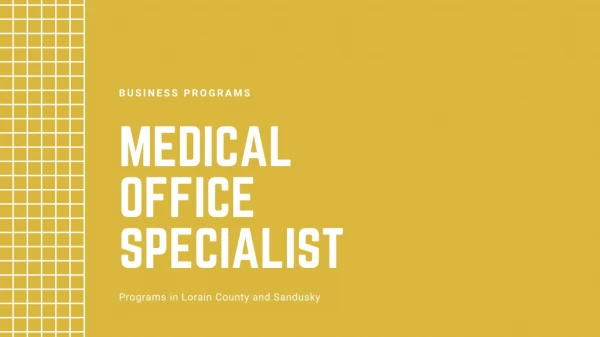 Medical Office Specialist Programs in Ohio