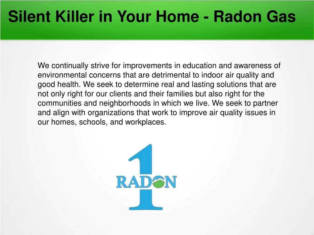 silent killer in your home radon gas