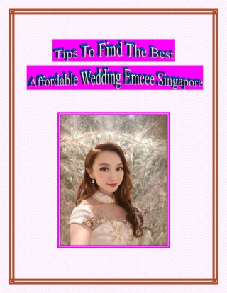 Tips To Find The Best Affordable Wedding Emcee Singapore - slide 1