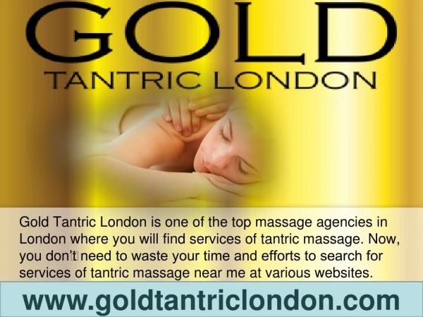 Benefits of Having Relaxing Massage at Gold Tantric London
