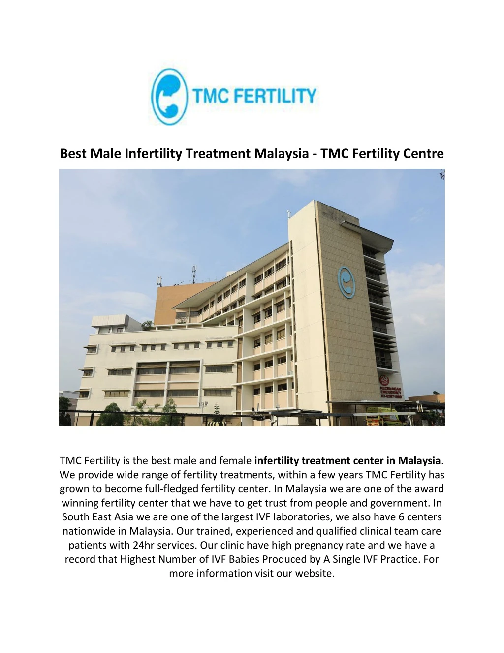 best male infertility treatment malaysia