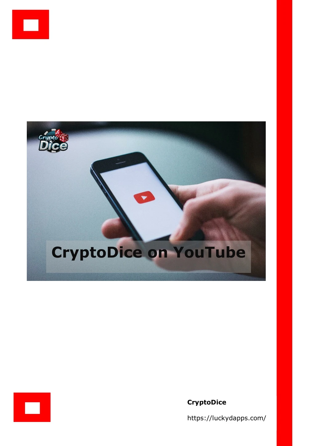 cryptodice on youtube