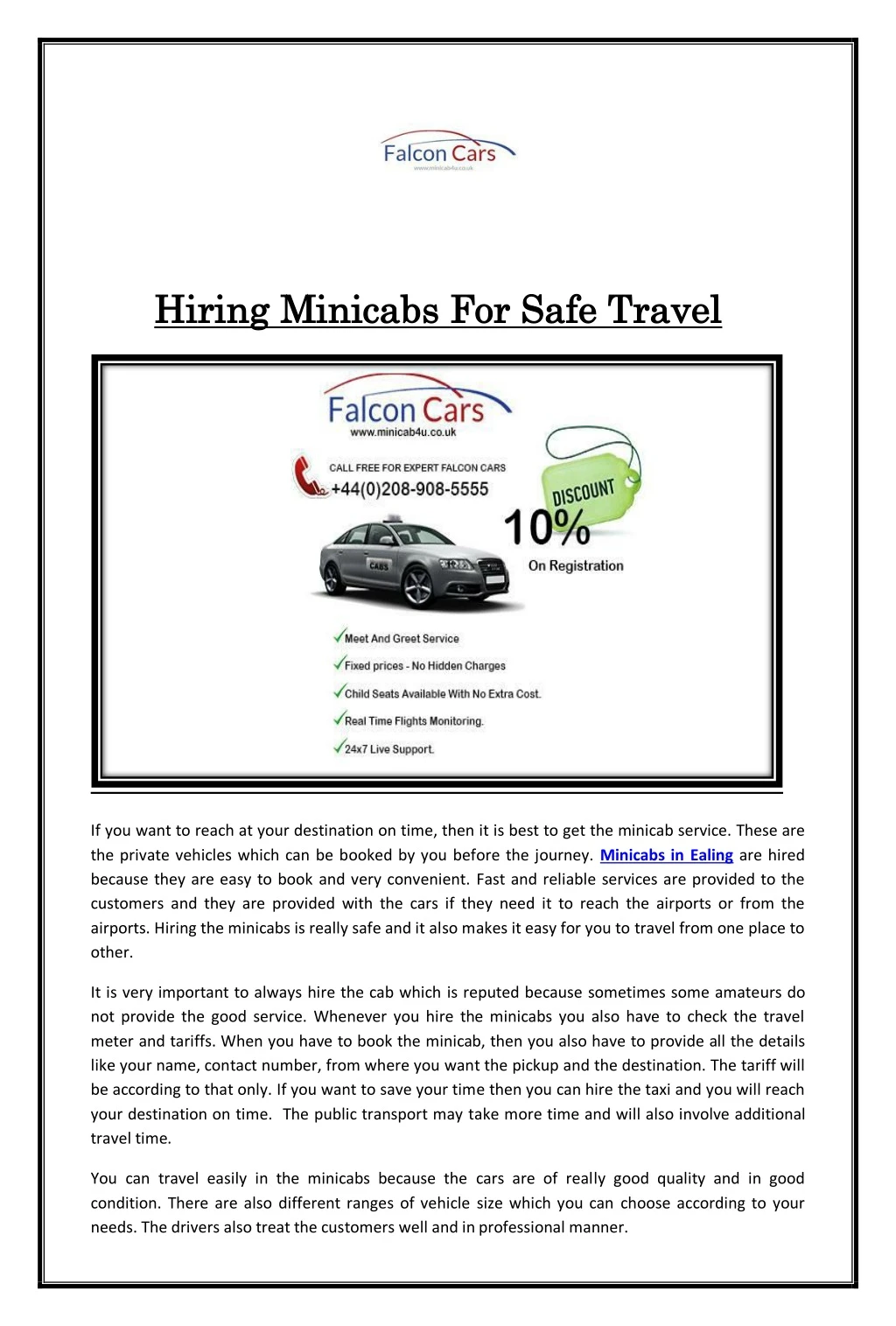hiring hiring minicabs for safe travel minicabs