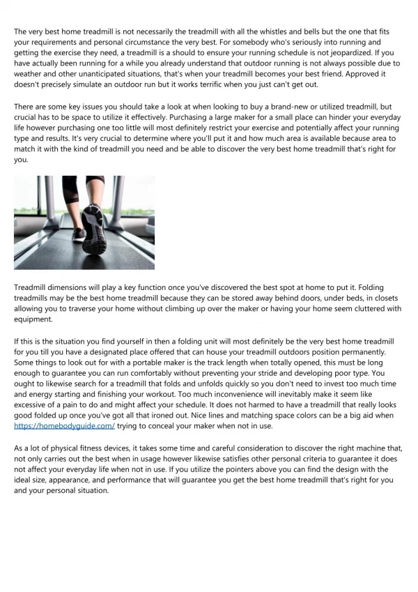 Best Home Treadmill - How to Pick the very best Home Treadmill For You