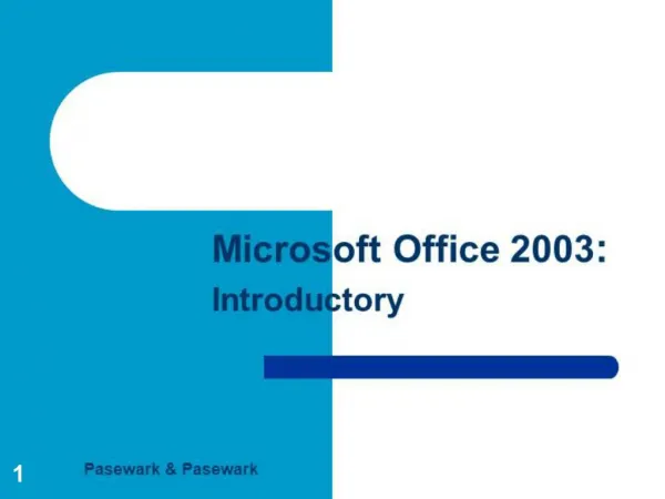 INTRODUCTORY MICROSOFT WORD Lesson 7 Working With Documents