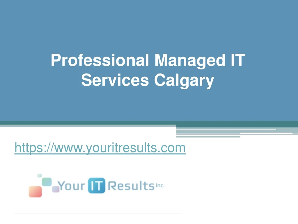 professional managed it services calgary