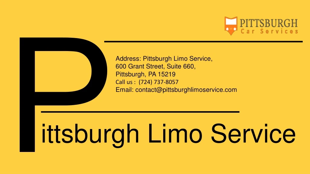 address pittsburgh limo service 600 grant street