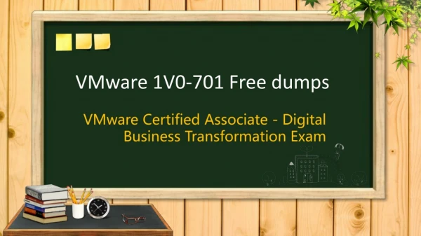 VMware VCA-DBT 1V0-701 braindumps