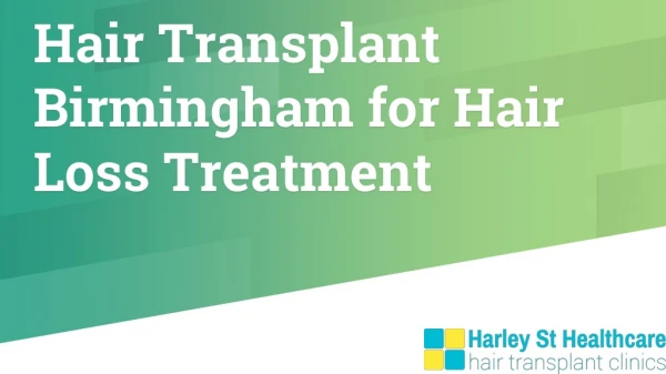 Hair Transplant Birmingham for Hair Loss Treatment