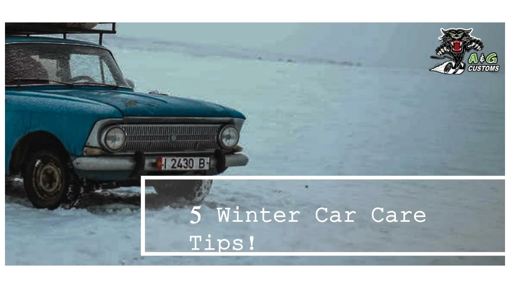 5 winter car care tips