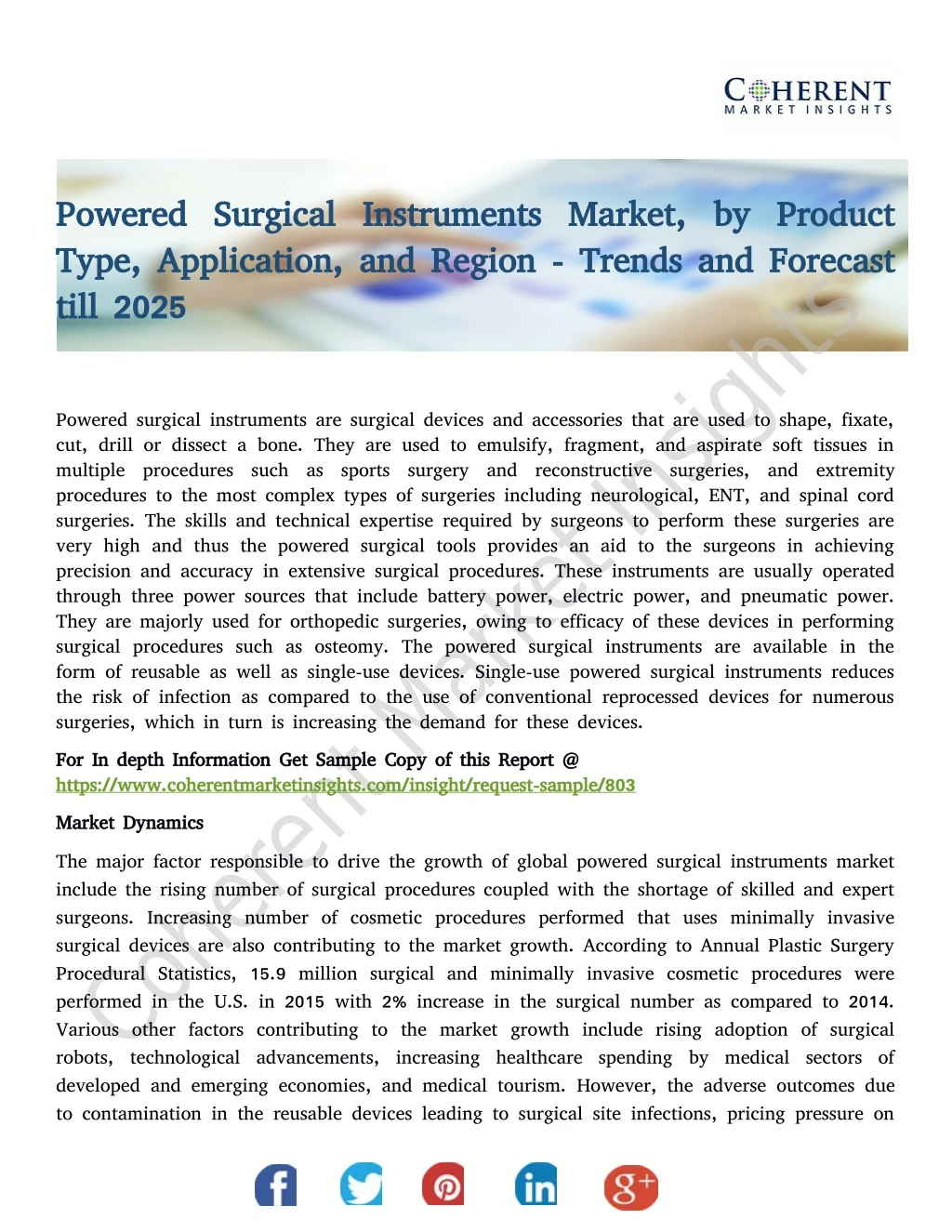 powered surgical instruments market by product
