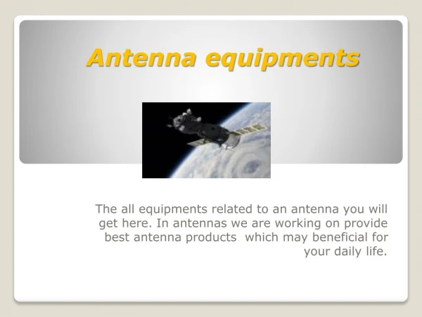 Antenna products