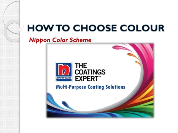 How to Choose Color -Nippon Color Scheme