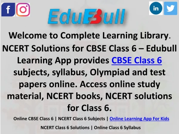 CBSE Class 6 NCERT Books - Subjects, Syllabus, Study Material