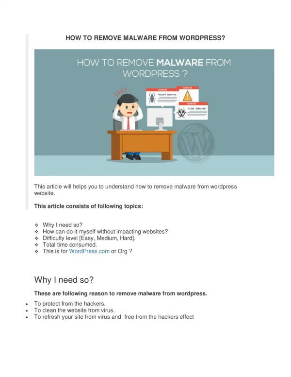 Call 1-800-556-3577 How to Remove Malware from Wordpress Website