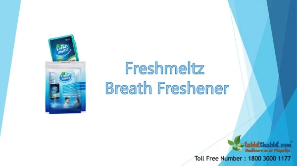 Freshmeltz Oral Hygiene Fresh Breath Strips Online in India | Freshmeltz