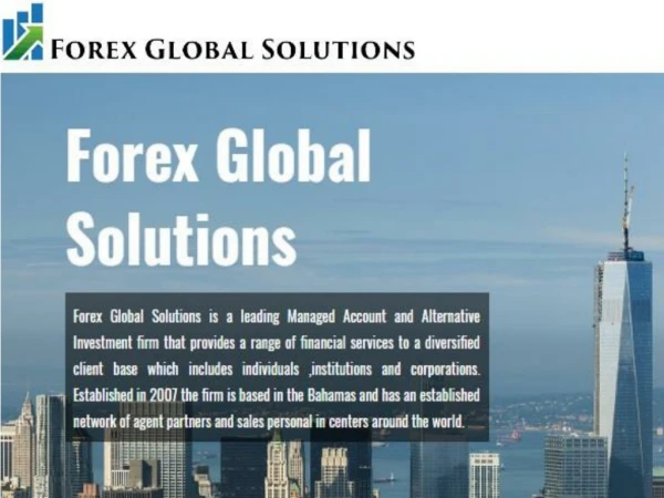 Forex Managed Trading Account Service