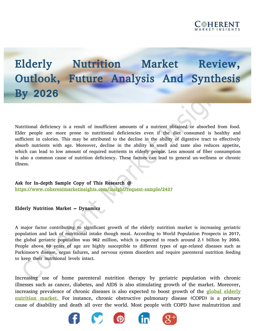 elderly nutrition elderly nutrition outlook