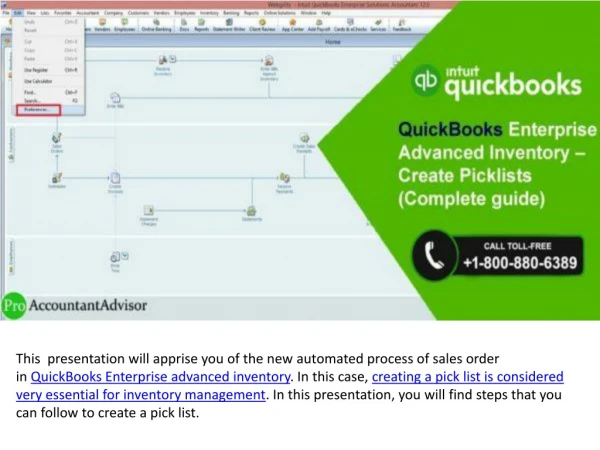 QuickBooks Enterprise Advanced Inventory – Create Picklists (Complete guide)