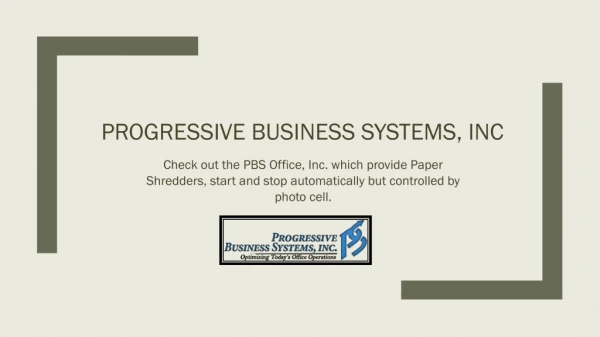 Pbs Office-Paper-Shredders