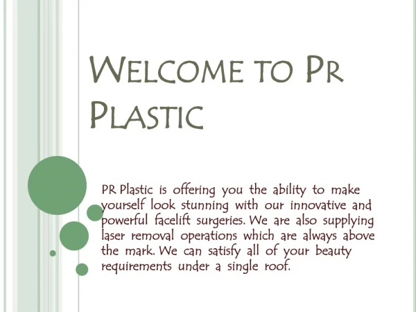welcome to pr plastic