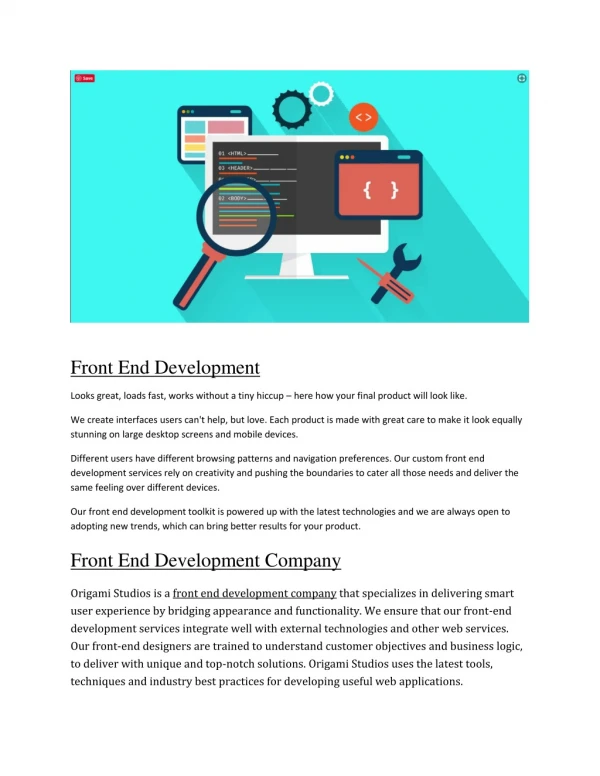 front end development