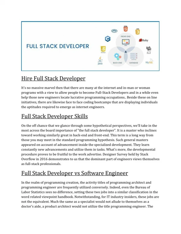 Hire Full Stack Developer - Origami Studios
