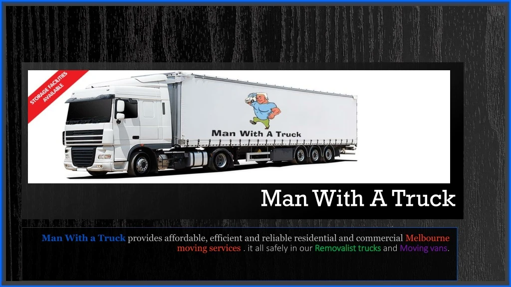 man with a truck