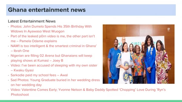 Ghana entertainment news