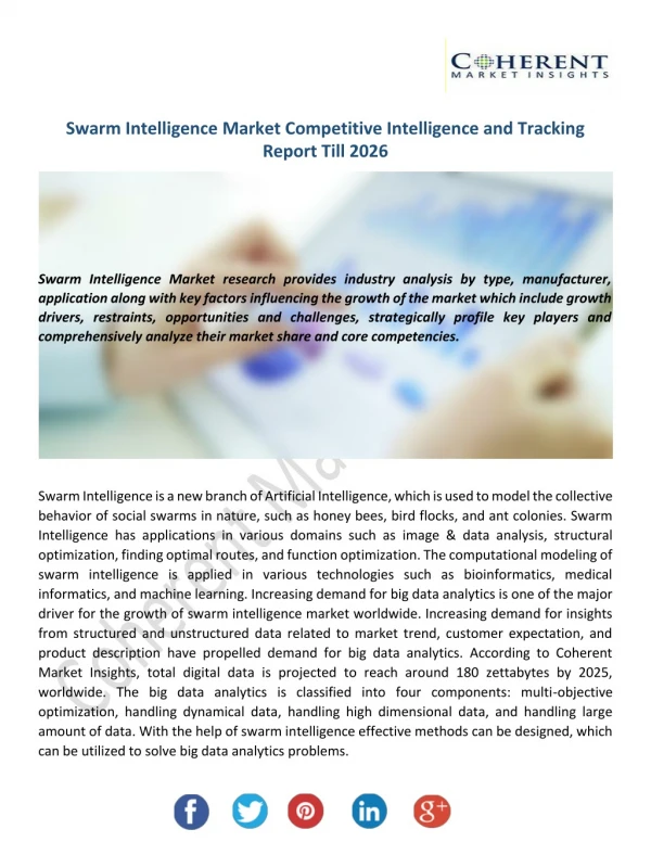 Swarm Intelligence Market