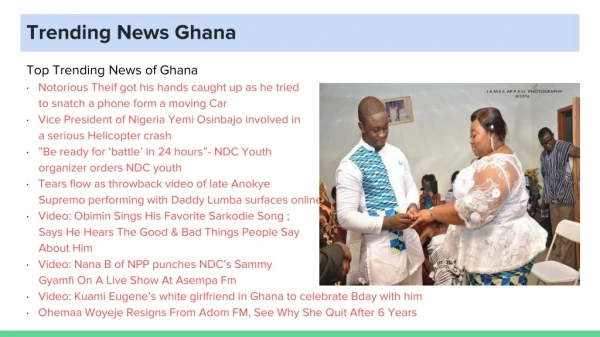 Trending News Ghana