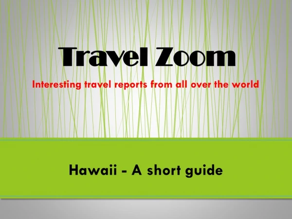 Hawaii - A short guide