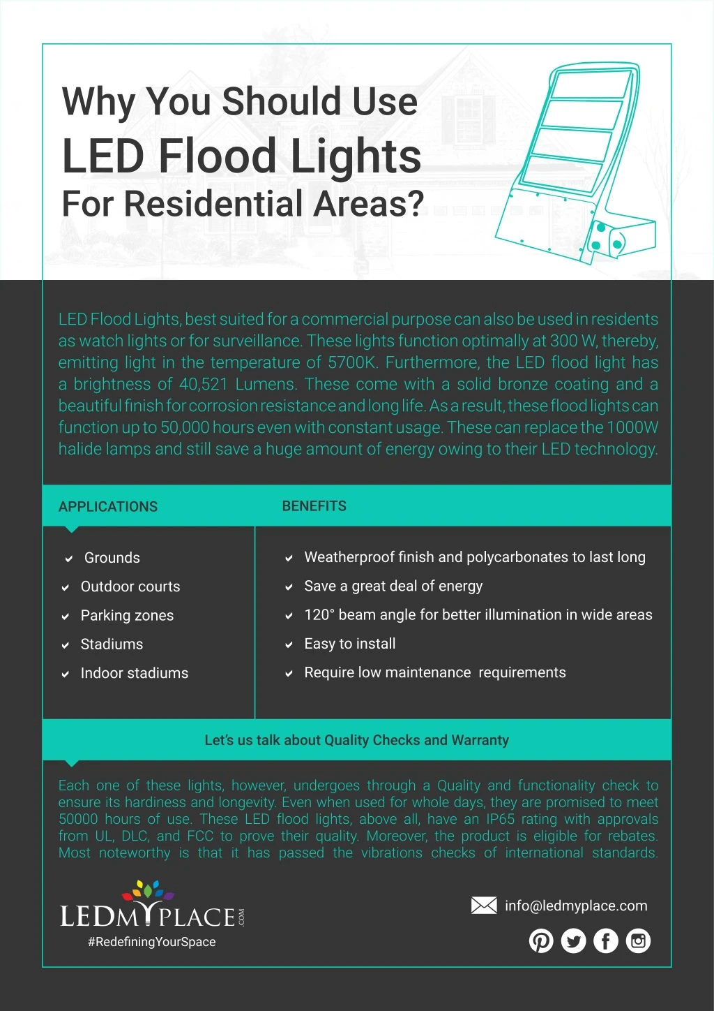 why you should use led flood lights