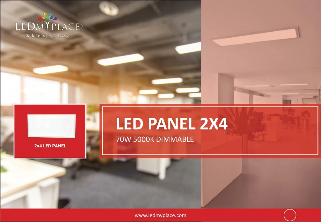 led panel 2x4 70w 5000k dimmable