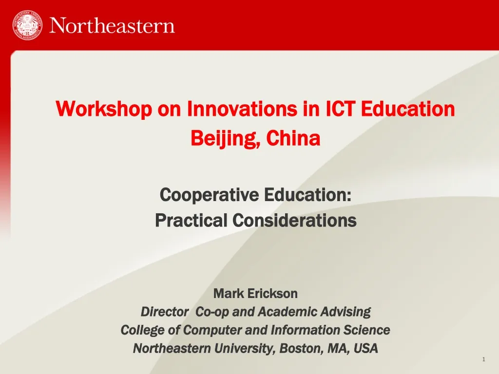 workshop on innovations in ict education beijing