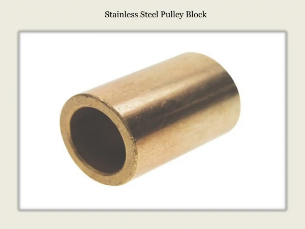 Stainless Steel Pulley Block