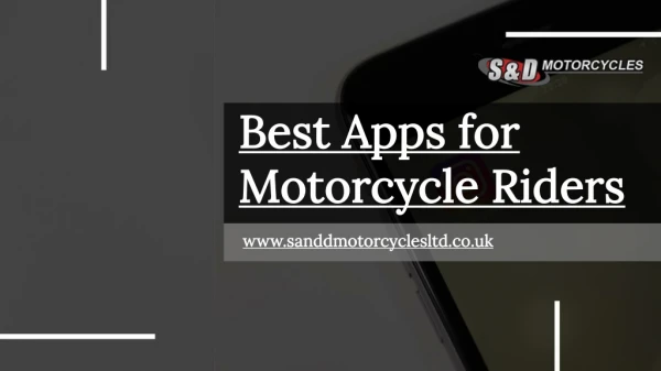 Apps for motorcycle riders
