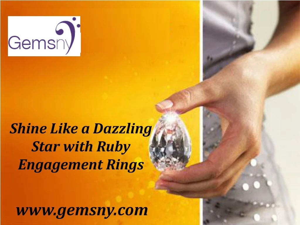 shine like a dazzling star with ruby engagement