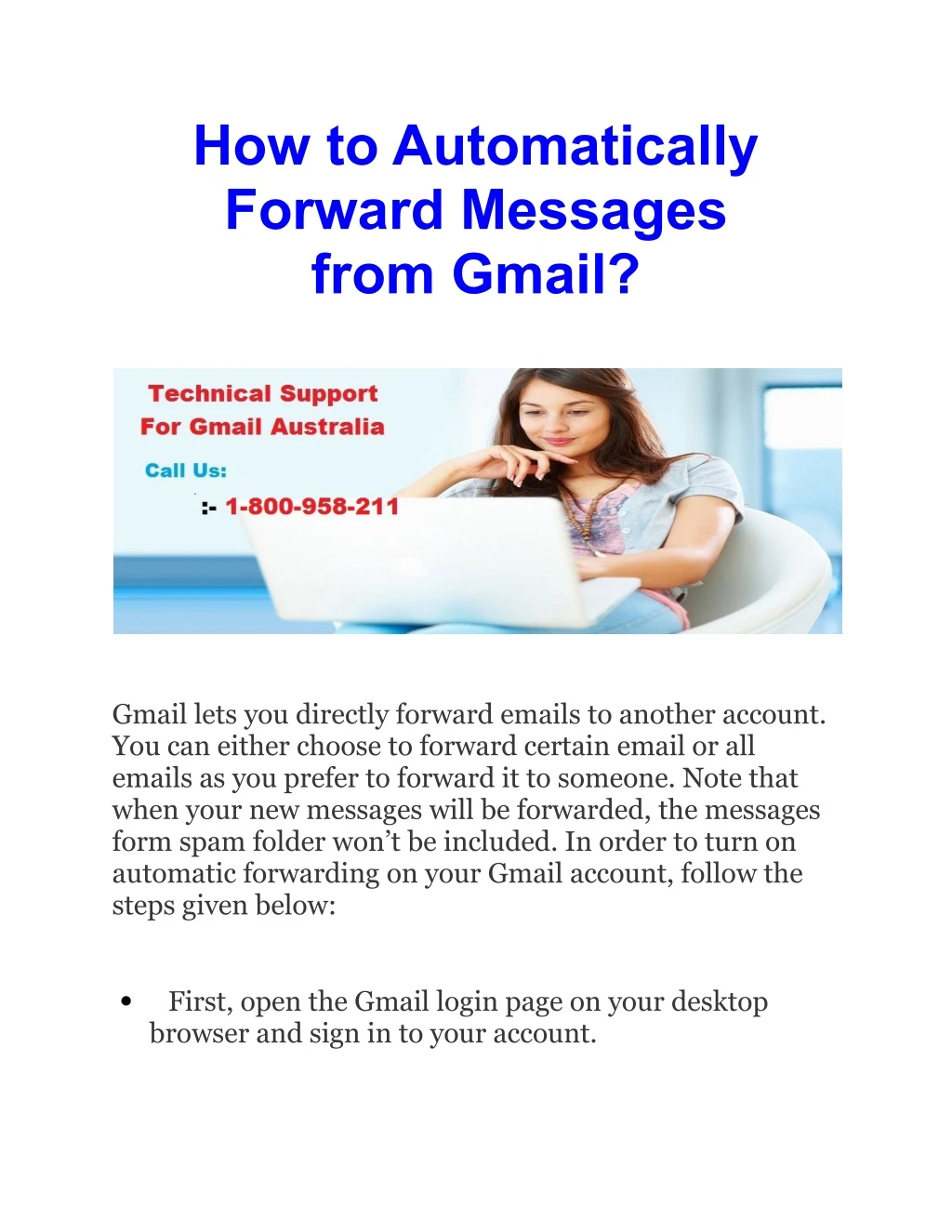 how to automatically forward messages from gmail