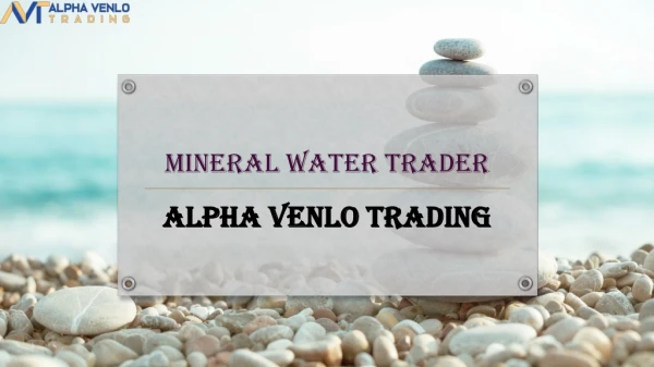 Mineral water trader