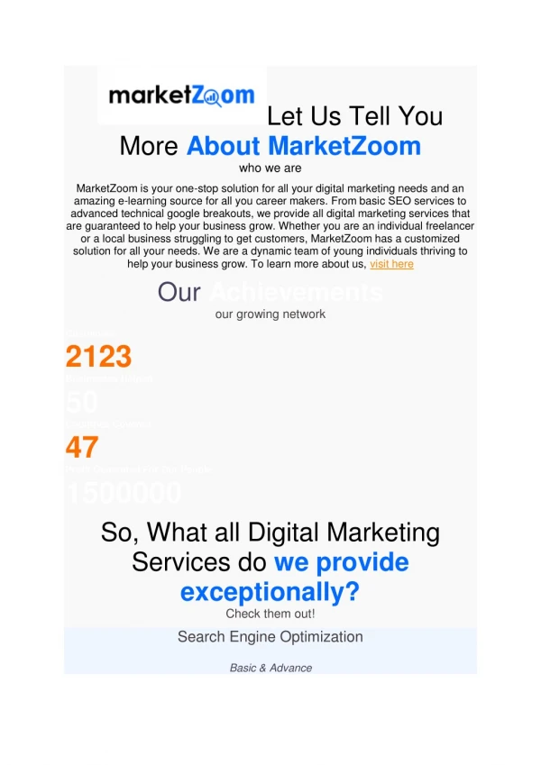 Best Digital Marketing Services | MarketZoom