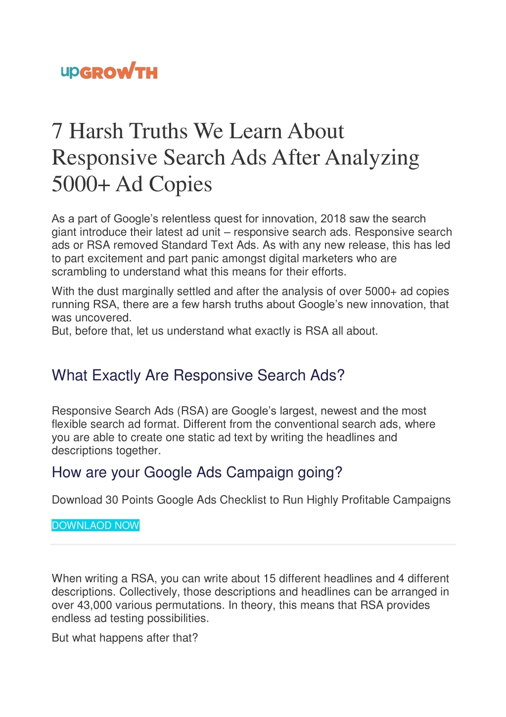 7 harsh truths we learn about responsive search