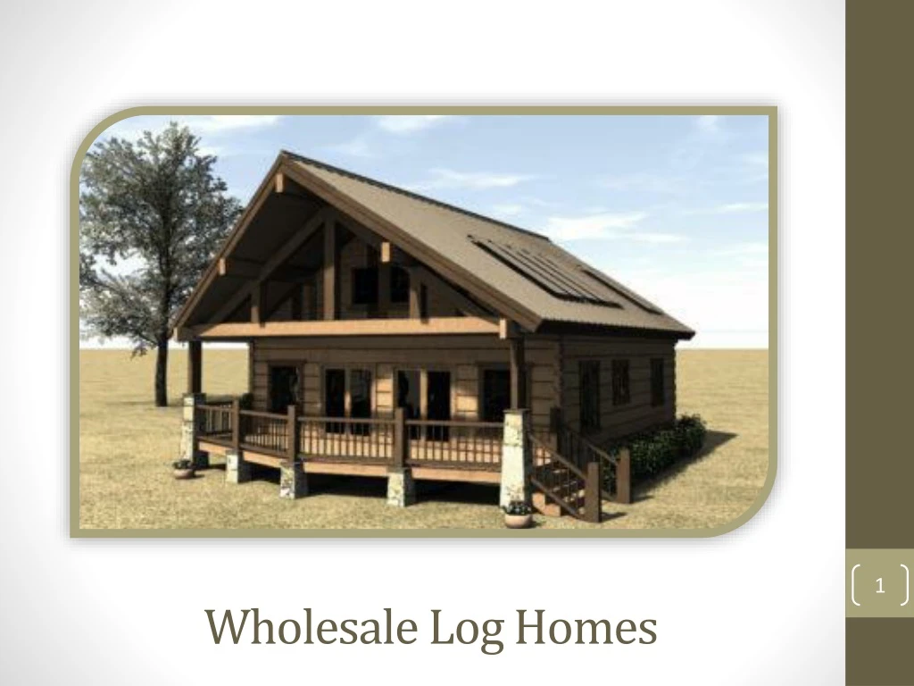 wholesale log homes